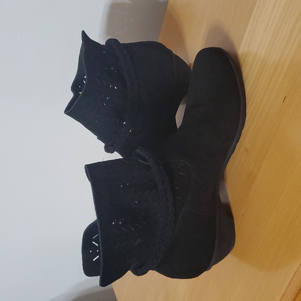 Abeo Bio System Nicole Neutral Black Booties Size 8